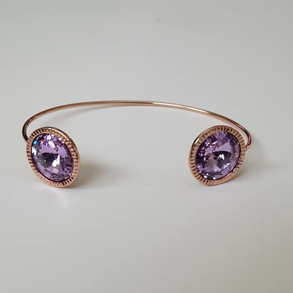 Ted Baker Rose Gold Revenna Rivoli Crystal Cuff